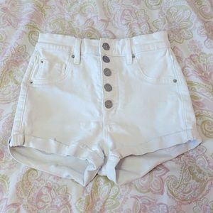 Garage White Jean Shorts - size 00